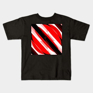 Red diagonals Kids T-Shirt